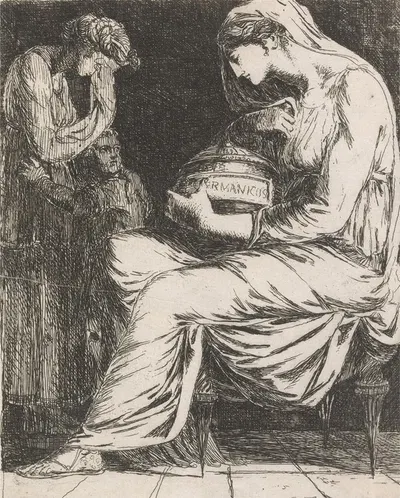 Agrippina Mourning the Death of Germanicus by Александр Рансиман — digital art print download