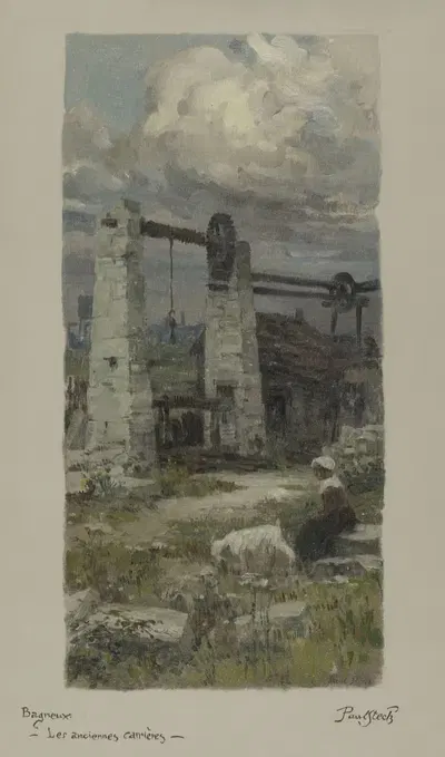 Старые карьеры Баньё by Поль Стек, 1907 — digital art print download