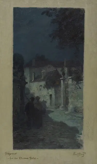 Улица Этьен Доле, пейзаж by Поль Стек, 1907 — digital art print download