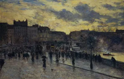 Новый мост, вид с набережной Мегиссерии by Сибе Иоганнес Тен Кат, 1902 — digital art print download