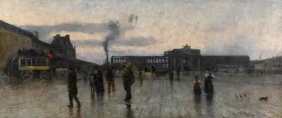 Руины Тюильри и площадь Каррузель, 1-й округ by Сибе Иоганнес Тен Кат, 1883 — digital art print download