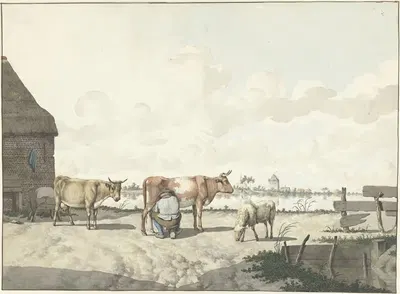 Дояр фермер by В. Бартолтс, 1700 - 1800 — digital art print download