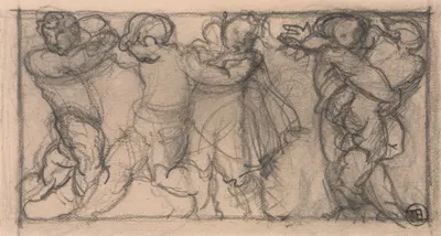 Group of Cherubs by Альфред Джордж Стивенс — digital art print download