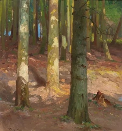 Лес by Адольф Кауфман — digital art print download