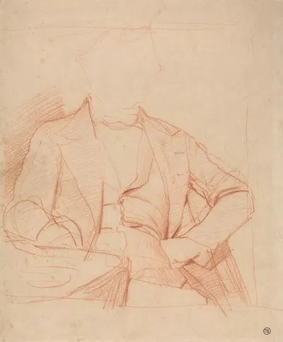 Study for the Portrait of Mr. Coleman by Альфред Джордж Стивенс — digital art print download