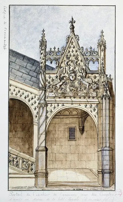 Старая палата счетов, портал лестницы by Альфред Боннардо, 1801 - 1900 — digital art print download