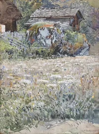Blumenwiese auf dem Lande by Anton Reckziegel — digital art print download