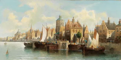 Partie aus Amsterdam by August Von Siegen — digital art print download