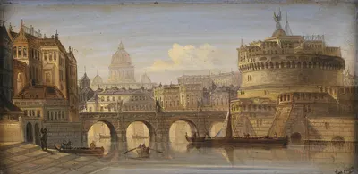 Rom Engelsburg by August Von Siegen — digital art print download