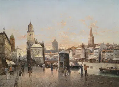 Stadtansicht by August Von Siegen — digital art print download