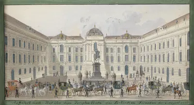 Josephsplatz by Balthasar Wigand, 1835 — digital art print download