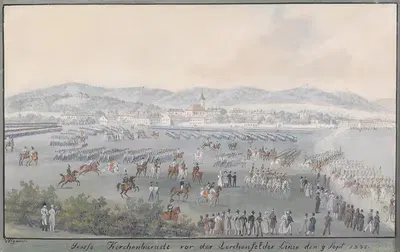 Леркенфельдер Линия Большого Церковного Парада by Бальтазар Виганд, 1838 — digital art print download