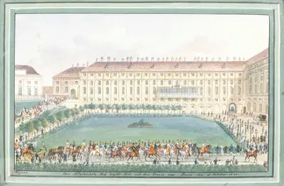 Wiener Hofburg by Balthasar Wigand, 1835 — digital art print download