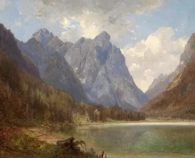 Toblacher See by Carl Hasch — digital art print download