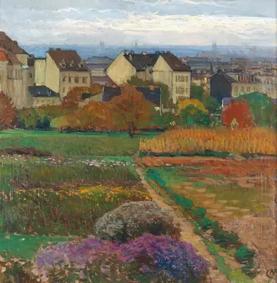 Döbling Wien by Carl Moll — digital art print download