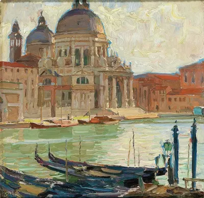 Kirche in Venedig by Carl Moll — digital art print download