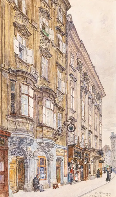 Сент-Урбани Keller на Хофе by Карл Мюллер — digital art print download