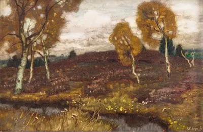 Mooslandschaft mit Birken by Carl O'Lynch of Town — digital art print download