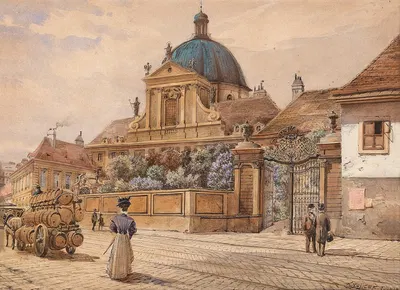 Церковь Салезианок на Реннвеге by Карл Венцель Зайичек, 1908 — digital art print download