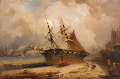 Темза by Карло Боссоли, 1877 — digital art print download
