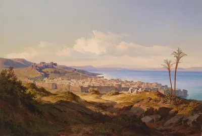 Місто та озеро Тиверіада by Эдмунд фон Вёрндле, 1869 — digital art print download