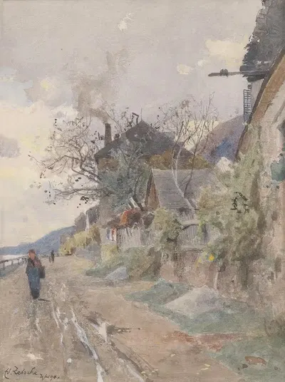 У берега Дуная в Вахау by Эдуард Зетше, 1904 — digital art print download