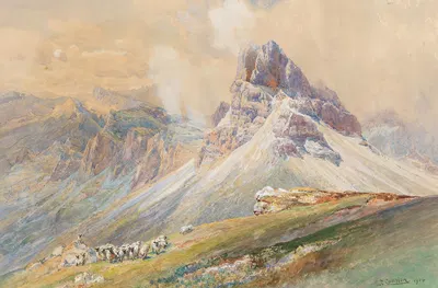 From the Dolomites by Edward Theodore Compton — digital art print download