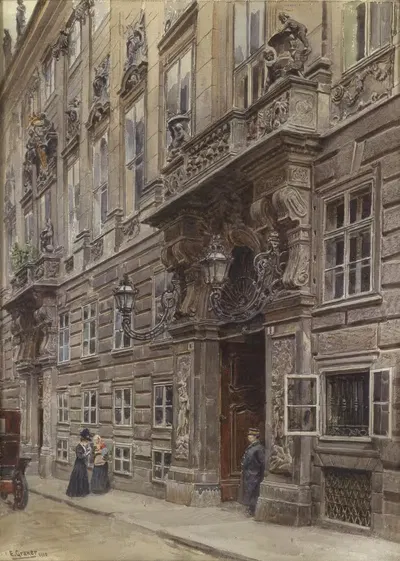 Дворец принца Эйгена на Химмельпфортгассе by Эрнст Гранер, 1910 — digital art print download