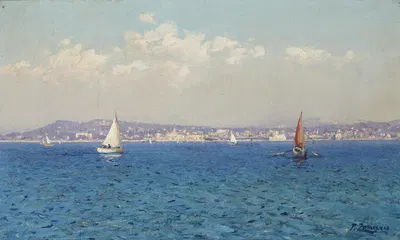 Французская Ривьера by Фаусто Зонаро — digital art print download