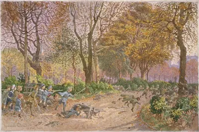 Дети, играющие в войну на площади мэрии 14-го округа by Феликс Брар, 1918 — digital art print download