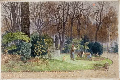 Садоводы на площади мэрии 14-го округа, 15-16 ноября 1917 by Феликс Брар, 1917 — digital art print download