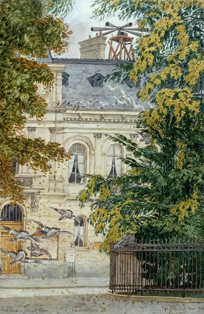 Мэрия XIV округа, Париж by Феликс Брар, 1918 — digital art print download
