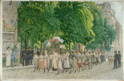 Немного пляжа. 30 мая 1917. by Феликс Брар, 1917 — digital art print download