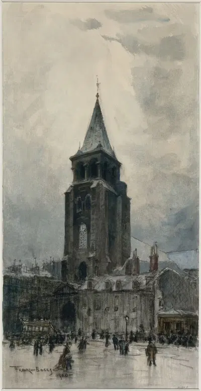 Церковь Сен-Жермен-де-Пре by Фрэнк Майерс Боггс, 1900 — digital art print download