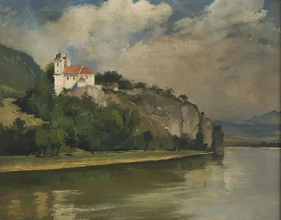 The Church above the River by František Hladík — digital art print download