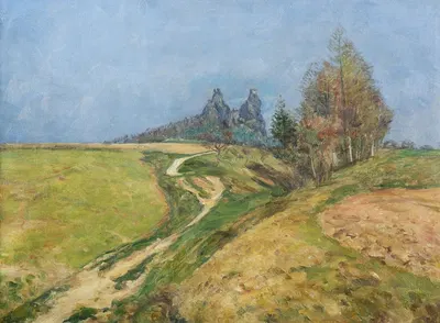 Spring beneath Trosky by František Kaván — digital art print download