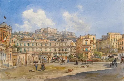 Неаполь by Франц Альт, 1871 — digital art print download