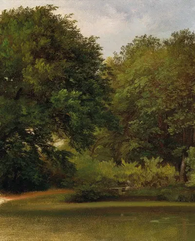 Group of Trees in the Park by Friedrich Loos — digital art print download