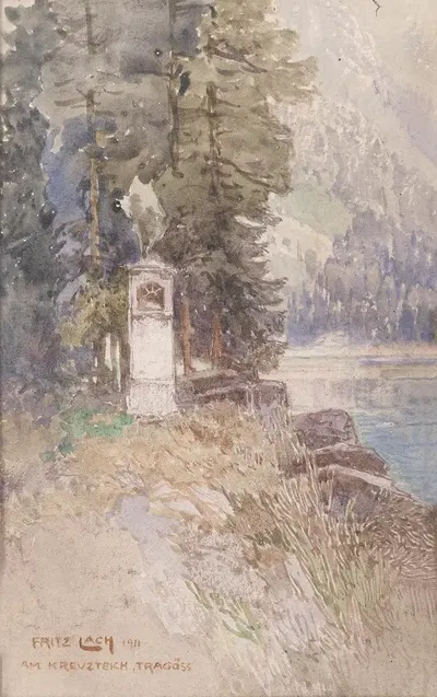 У пруда Трагосс by Фриц Лах, 1911 — digital art print download