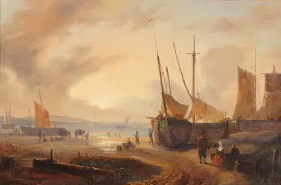 Hafenansicht by Georg Gillis van Haanen — digital art print download