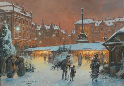 Рождественский рынок by Георг Янни — digital art print download
