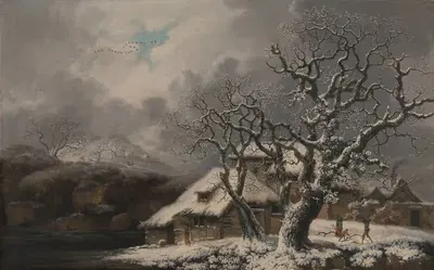 Зимний пейзаж by Джордж Смит, 1752 — digital art print download