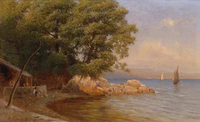 An der Küste by Gottfried Seelos, 1889 — digital art print download