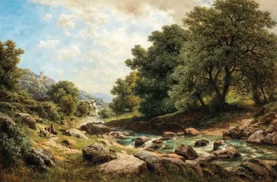 Südliche Idylle by Gottfried Seelos, 1877 — digital art print download
