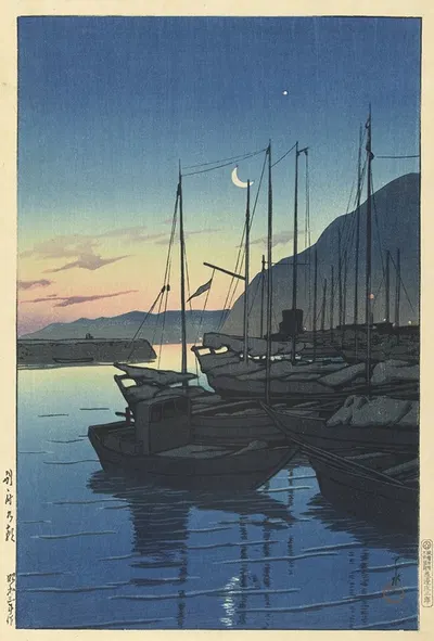 Утро в Беппу by Кавасе Хасуи, 1928 — digital art print download
