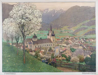 Mariazell Wandtafelwerk by Gustav Jahn — digital art print download