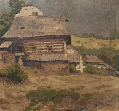 A Timber Cottage by Gustav Macoun — digital art print download