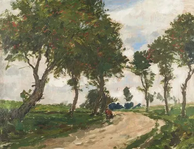 On the Way down the Alley by Gustav Macoun — digital art print download