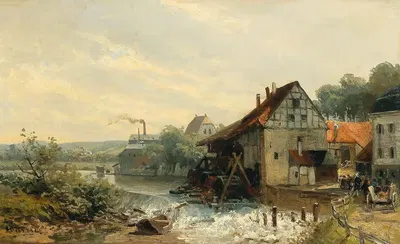 Mill at Broich by Heinrich Deiters — digital art print download