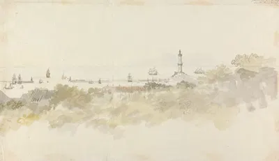 Genoa – A Seascape with Shipping by Чарльз Гор — digital art print download